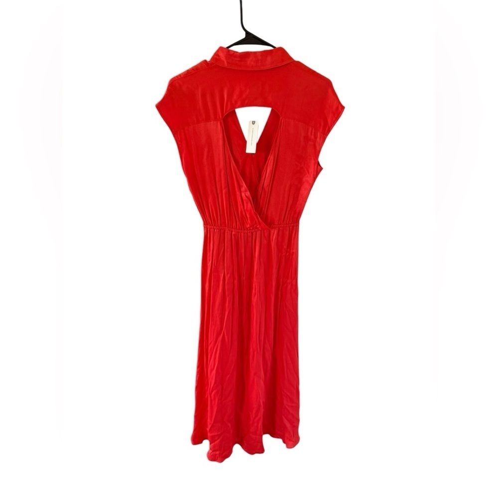 Anthropologie Maeve NEW Open Back Wrap MIDI Dress - Picture 7 of 10